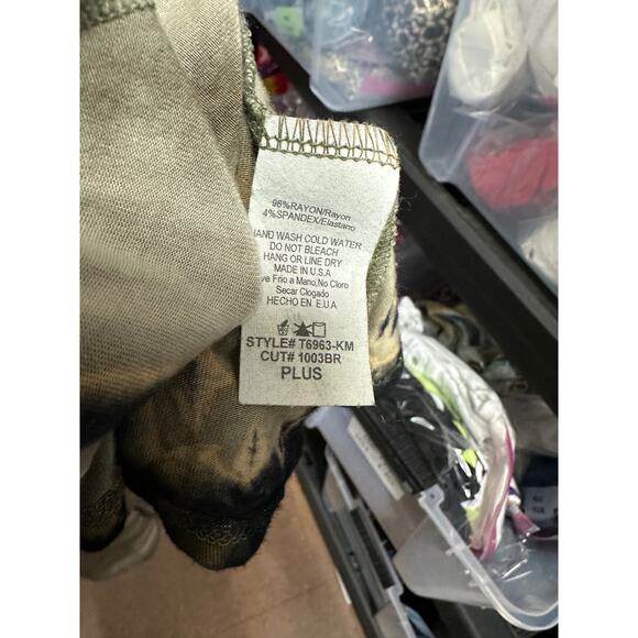 Pure Intent Open Front Thin Cardigan Sweater Womens One Size Plus Tie Dye - Picture 7 of 7